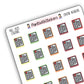 E-Reader Icon Sticker - Fall Bookish Edition