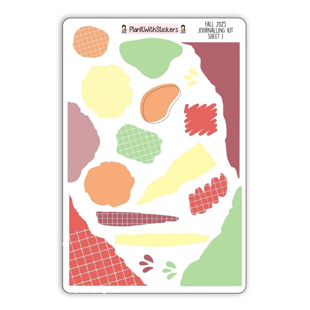 The Journaling Bundle - Fall 2025 Colours - 6 sheets