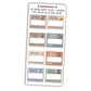 Full view of fall-themed mini reading challenge sticker sheet with 8 book prompts, shown in neutral colour options.