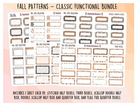 BUNDLE - Classic Functionals - Fall 2023 Colour Palette - 6 sheets