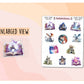Fantasy Fanatics Journaling Deco Sticker Sheet