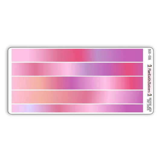 Valentine Long Washi Strips (February Colours)