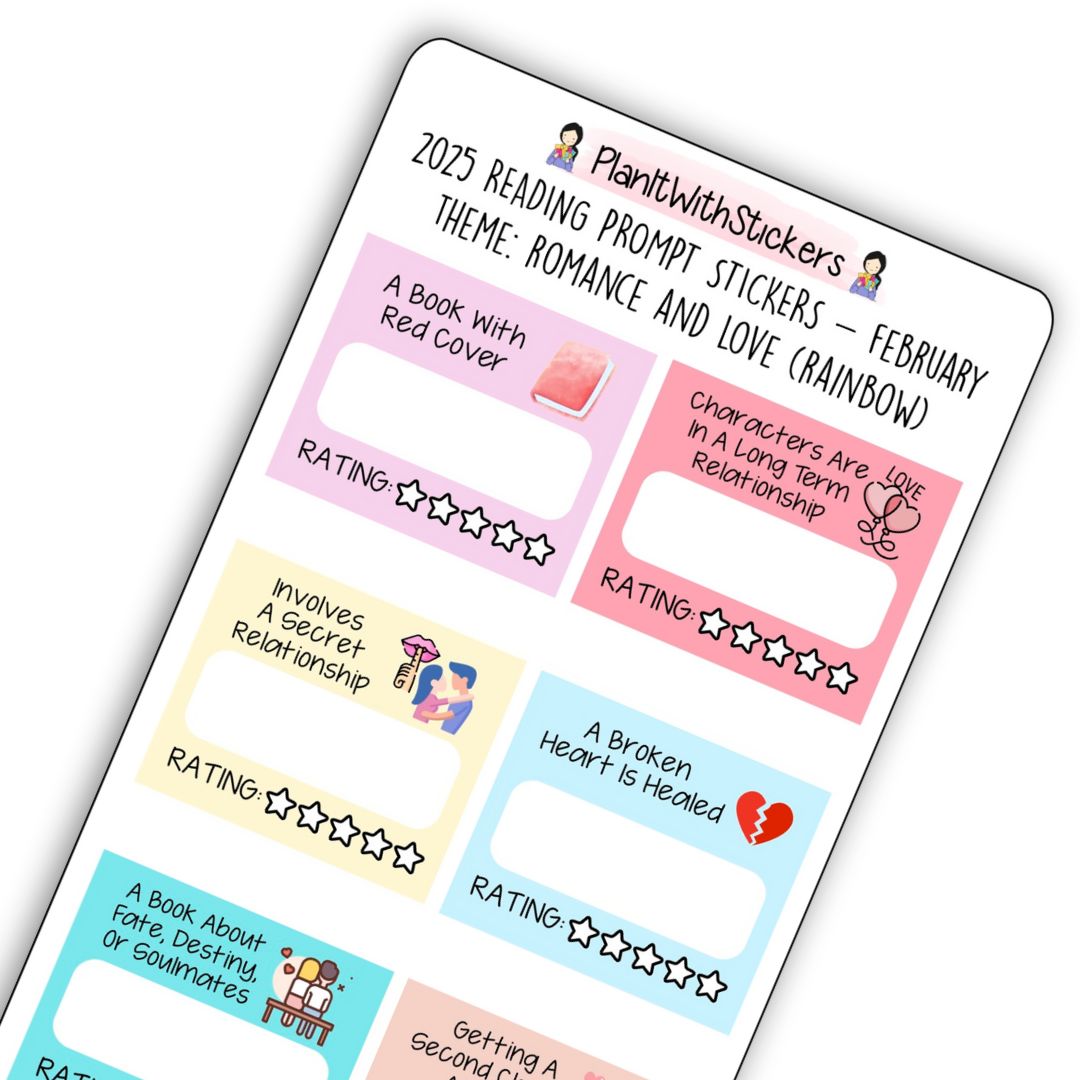 Feb 2025 - Romance and Love - Mini Prompts Reading Challenge (Rainbow or Neutral)