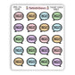 "Finished" Bookish Bubbles Book Review Sticker - Spring 2026