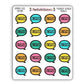 "Finished" Bookish Bubbles Book Review Sticker - Summer 2026
