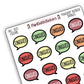"Finished" Bookish Bubbles Reading Sticker- Fall Bookish Collection