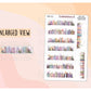 Floral Pastel Watercolour Book Border Deco Stickers