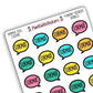 "Format" Bookish Bubbles Book Review Sticker- Summer 2026