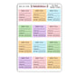 Full Book Rating Reading Tracker - Spring 2026 Colours