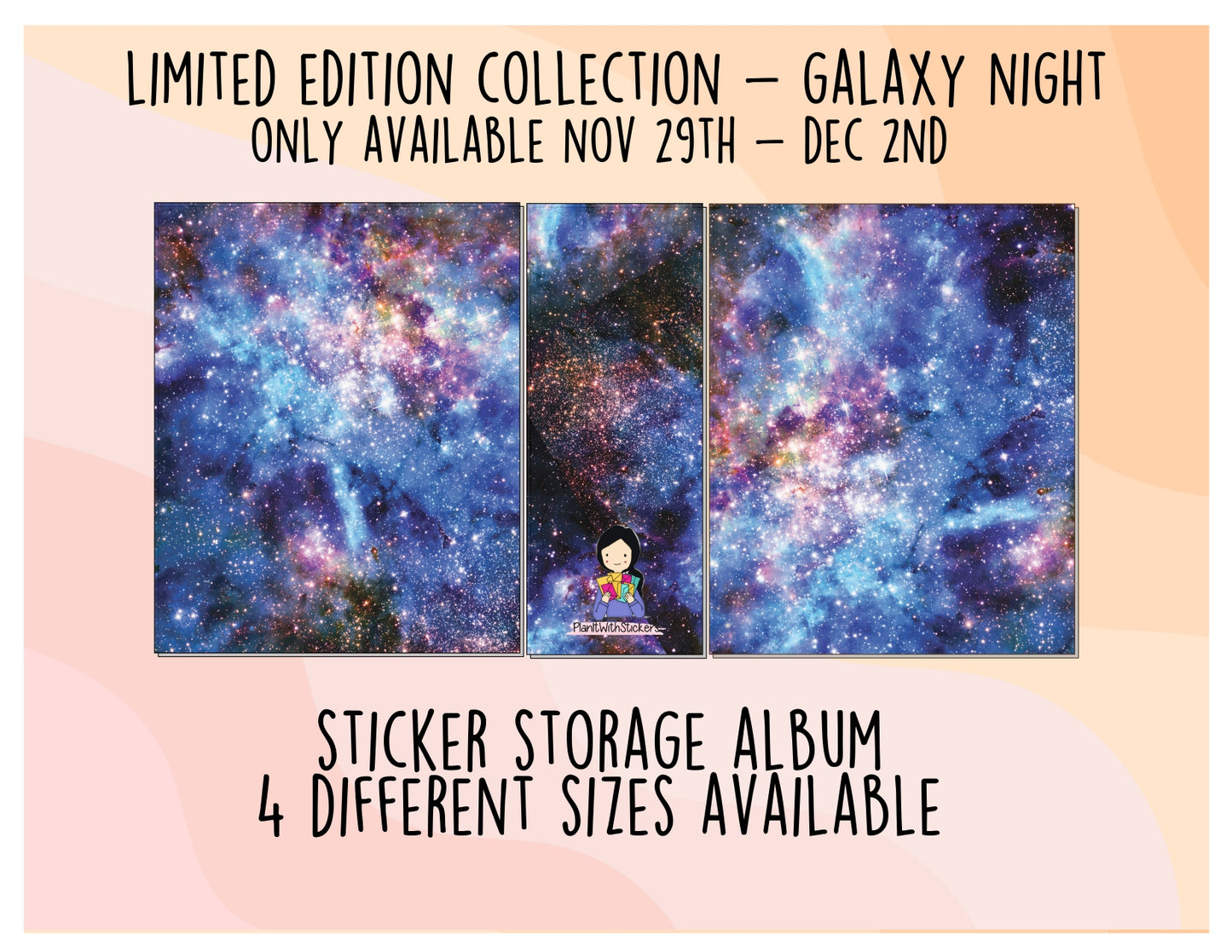 *LIMITED EDITION* Galaxy Night Sticker Storage Album (MAX. OF 2 PER ORDER)