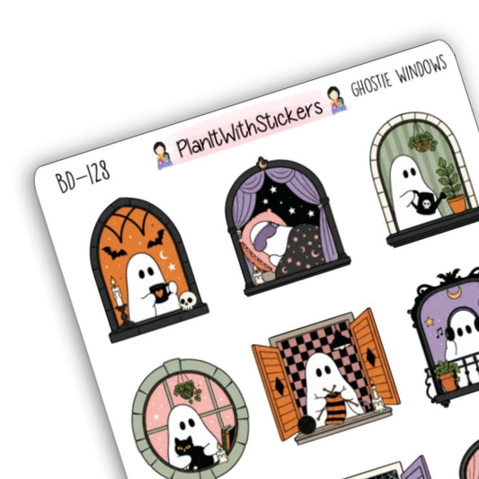 Ghostie Windows Deco Sticker Sheet