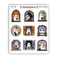 Ghostie Windows Deco Sticker Sheet