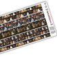Ghosts and Books Bookshelf Long Washi Strip Stickers