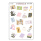 Haunted Library Deco Sticker Sheet