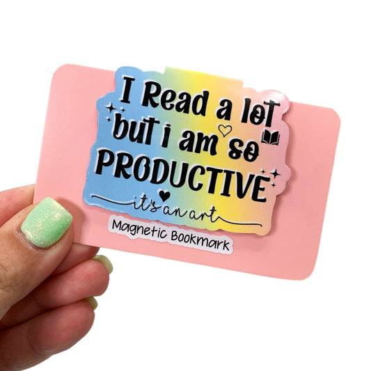 I Read A Lot But I Am So Productive Magnetic Bookmark