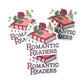 "Romantic Readers" Reading Bookish Vinyl Diecut Sticker