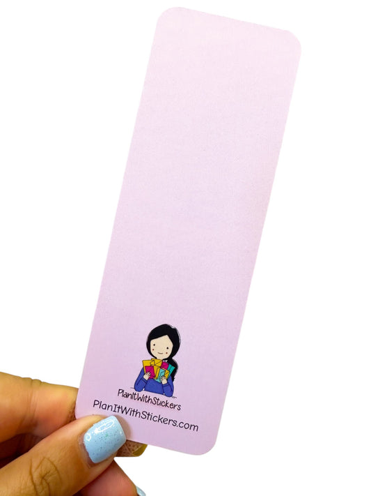 The Book Whisperer Cat Book Stack Glossy Bookmark