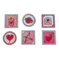 Romance Shimmer Sticker Pack - Bookish Glitter Diecut Stickers