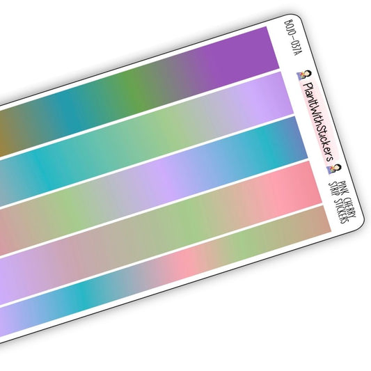 Pink Cherry Long Washi Strips (January Colours)