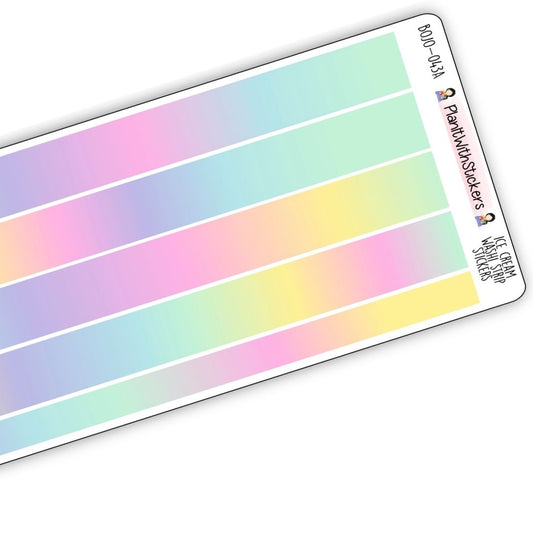 Tastes Like Ice Cream Long Washi Strips (June Colours)
