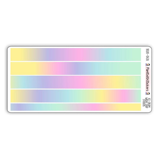 Tastes Like Ice Cream Long Washi Strips (June Colours)