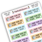 Library Books Due Reminder Sticker - Spring 2026 Colours