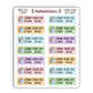 Library Books Due Reminder Sticker - Spring 2026 Colours