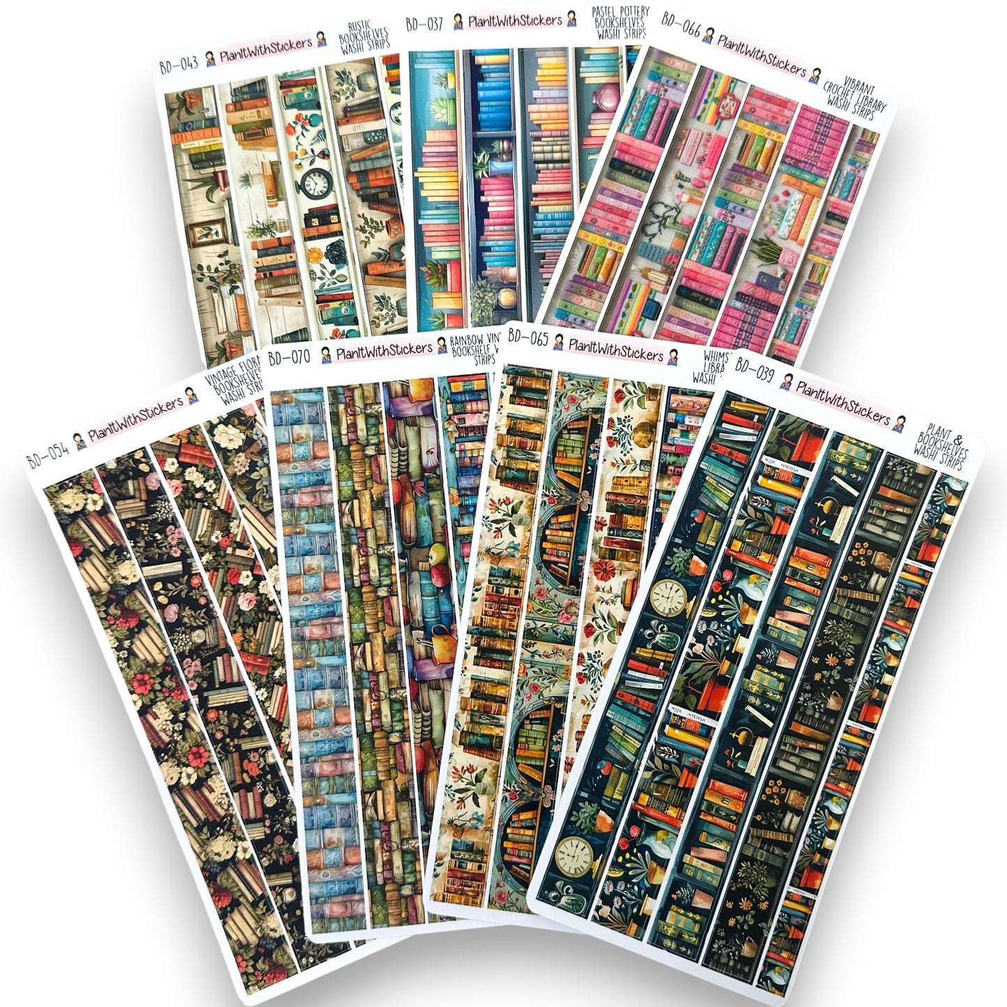 Book Lovers Long Washi Strip Bundle