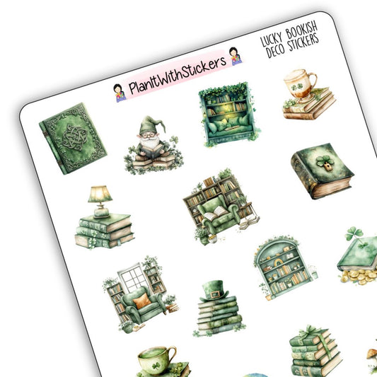 Lucky St. Patrick's Bookish Deco Stickers