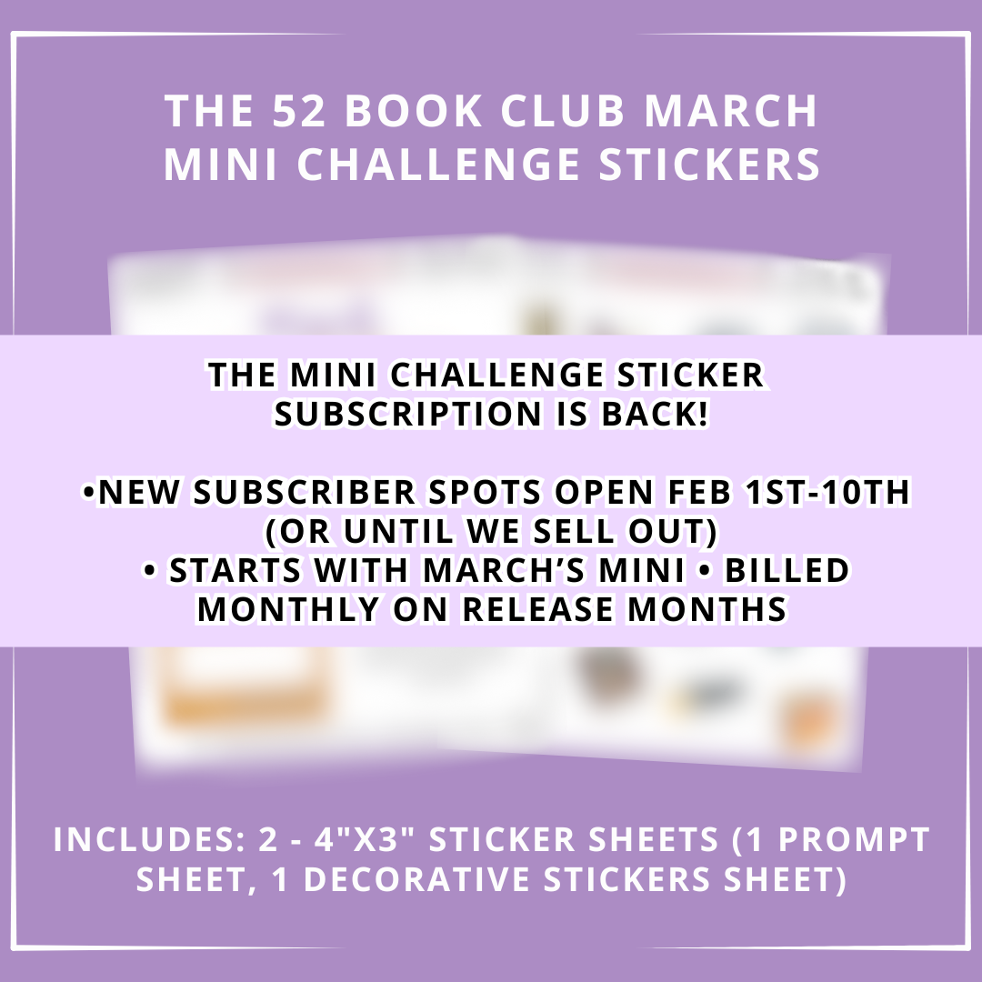 The 52 Book Club Mini Challenge Sticker Subscription - March Mini Challenge
