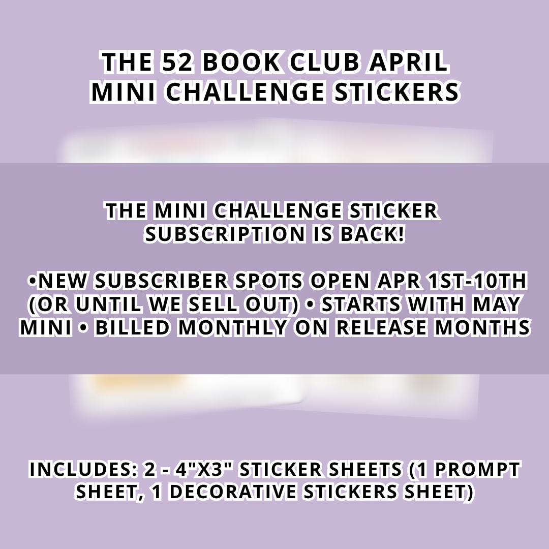 The 52 Book Club Mini Challenge Sticker Subscription - May Mini Challenge