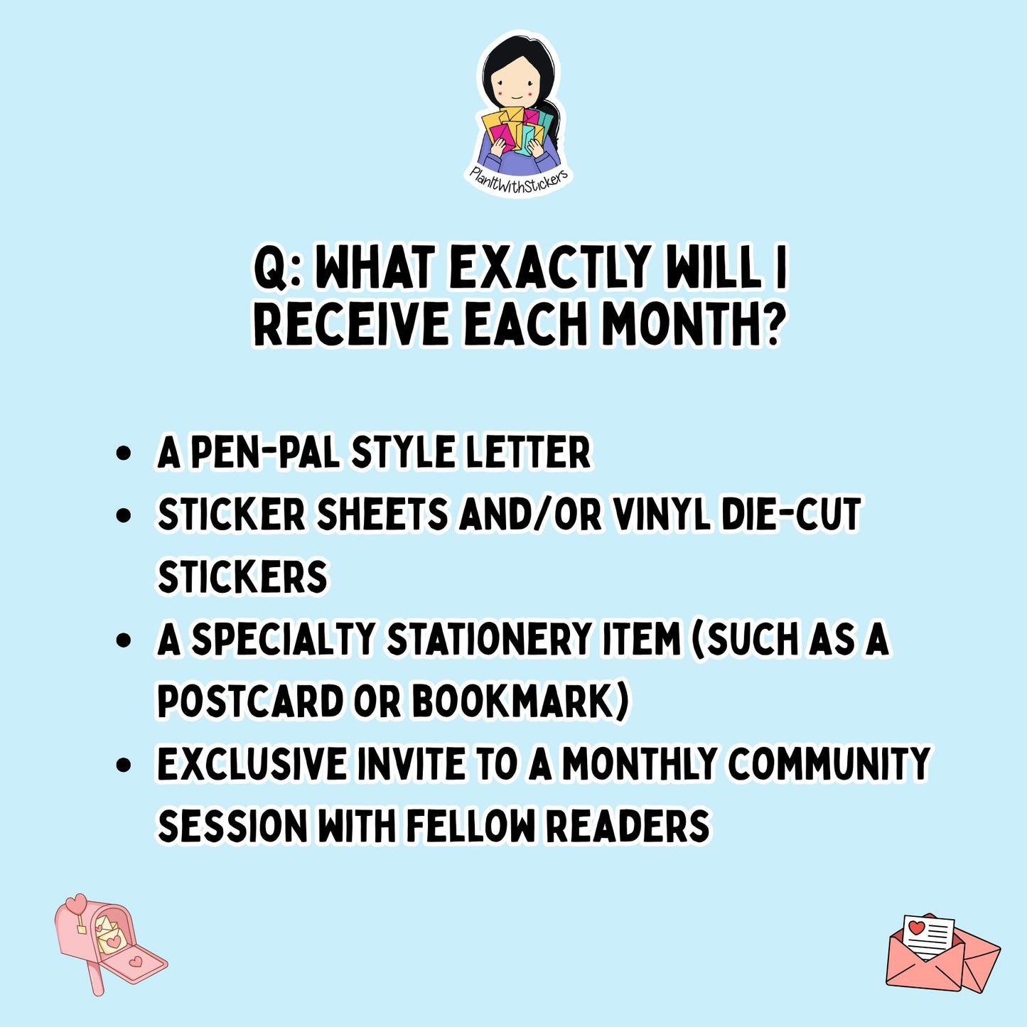Dear Reader Monthly Snail Mail Club | Free Shipping |