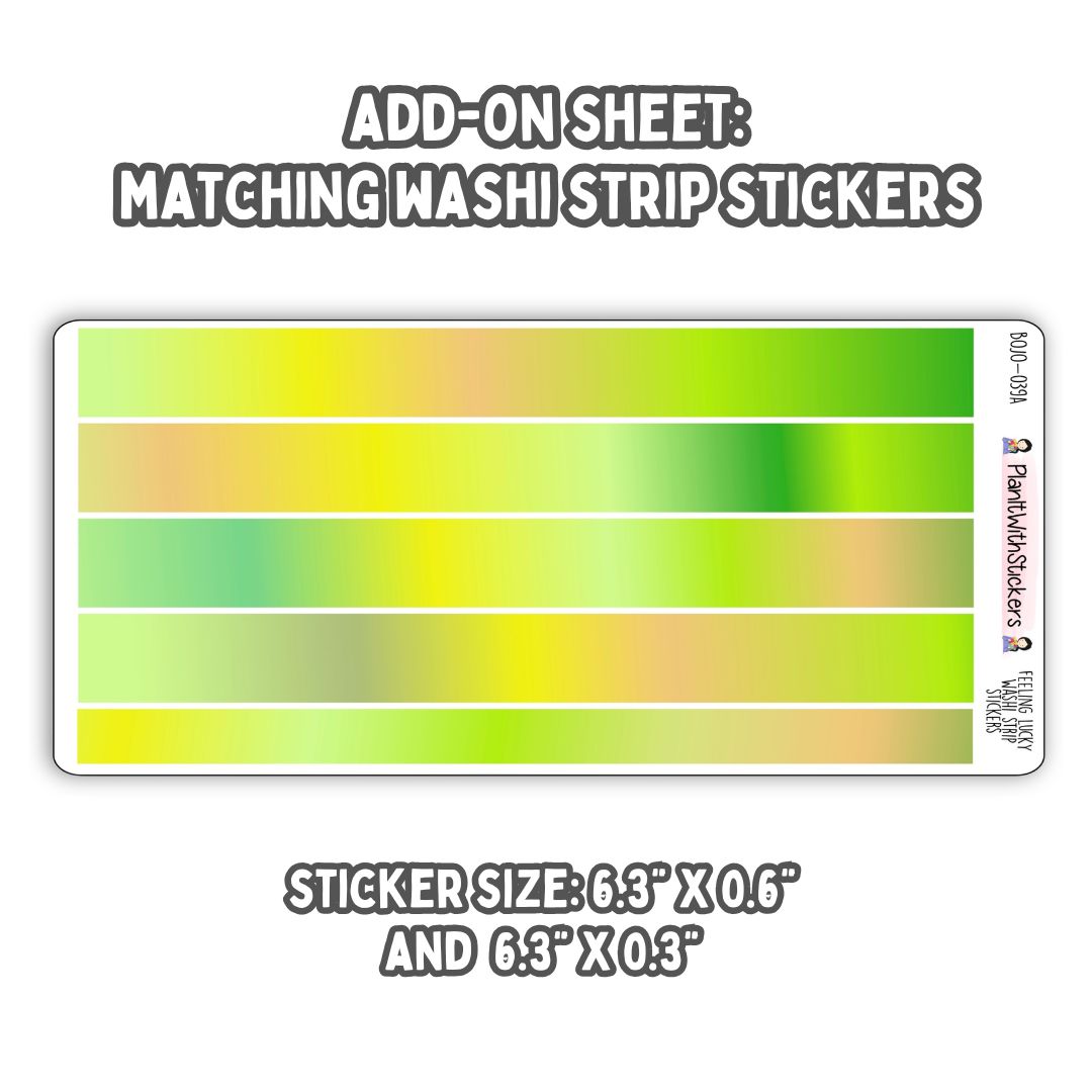 Reading Recap Journaling Stickers – Feeling Lucky (March)