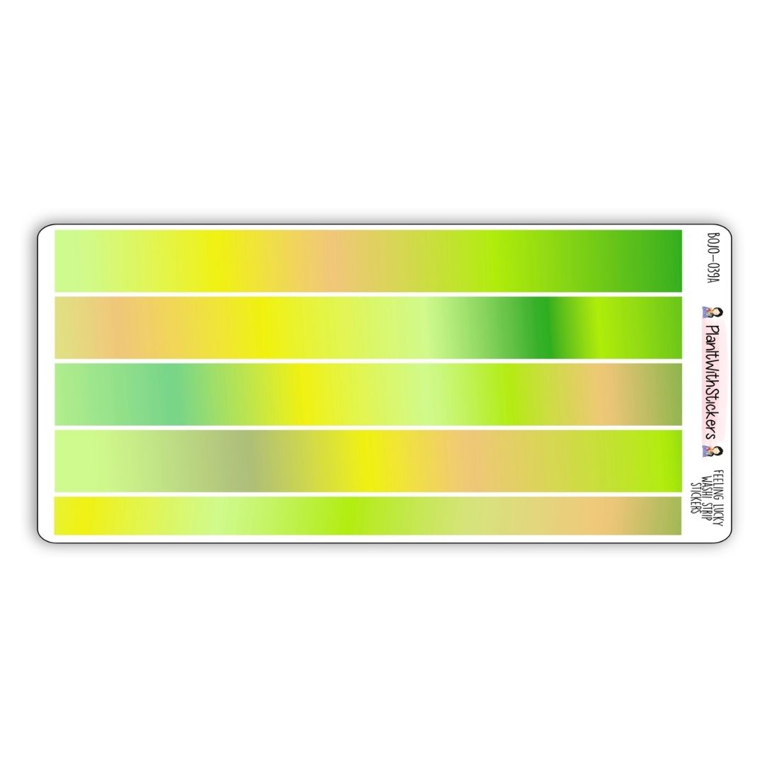 Feeling Lucky Long Washi Strips (March Colours)