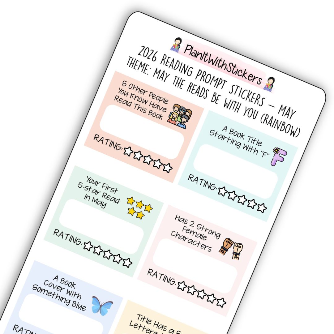 May 2026 - May The Reads Be With You - Mini Prompts Reading Challenge (Rainbow or Neutral)