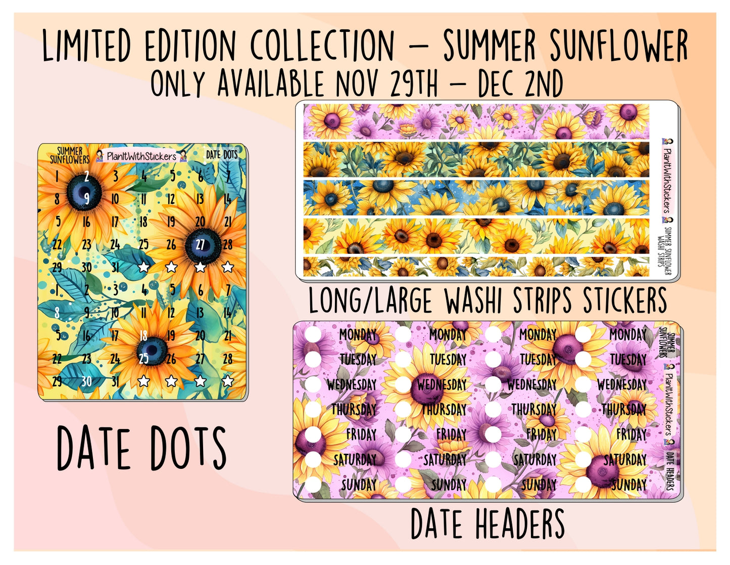 *LIMITED EDITION* Summer Sunflowers (Day 3)