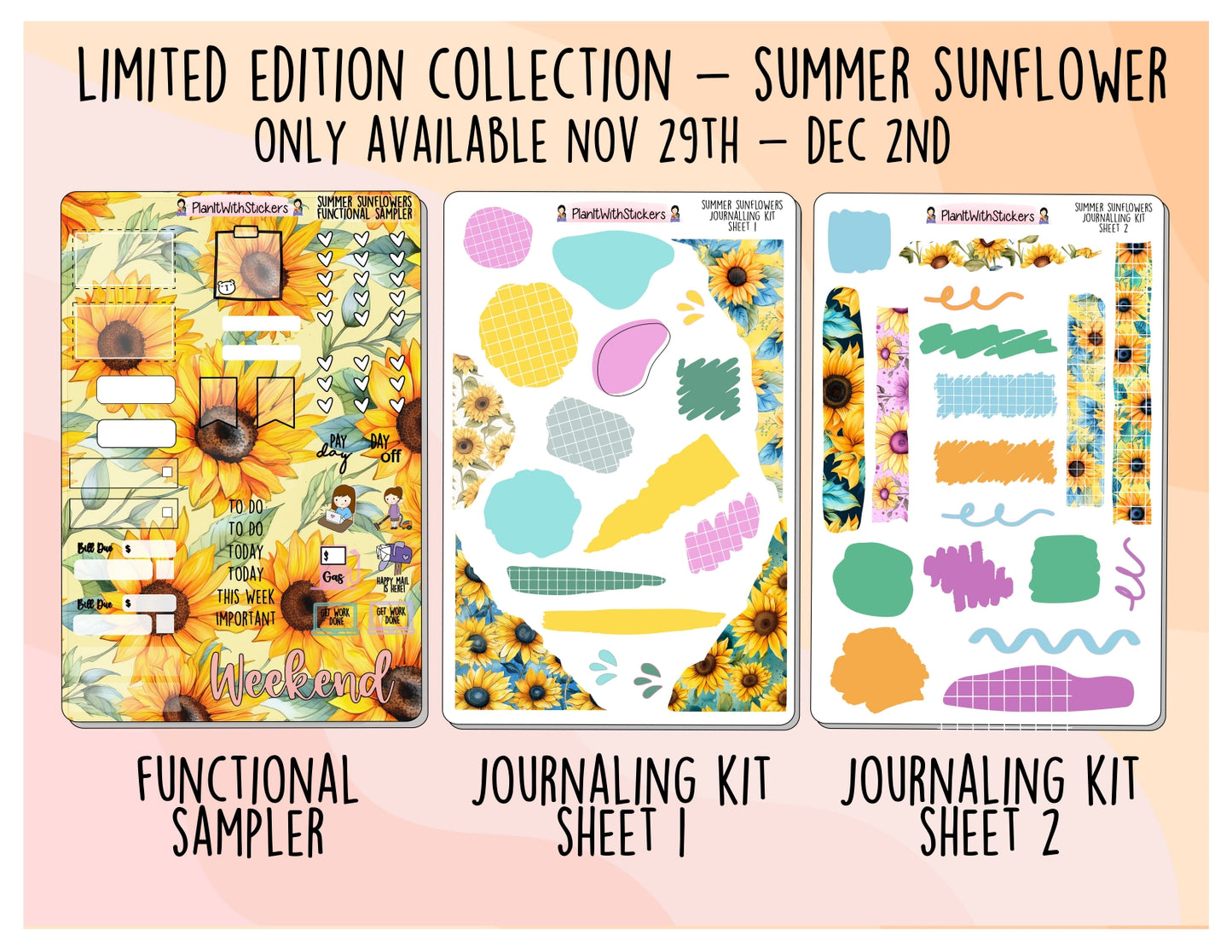 *LIMITED EDITION* Summer Sunflowers - FULL BUNDLE