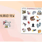 Mysteries and Thrills Journaling Deco Sticker Sheet