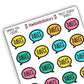 "Pages" Bookish Bubbles Book Review Sticker - Summer 2026