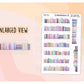 Pastel Watercolour Book Border Deco Stickers