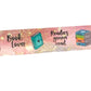 "Peachy Books" Books and Reading Washi Tape Roll