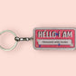 KEYCHAIN - "Hello I AM Obsessed With Books" Reading Bookish Style Keychain