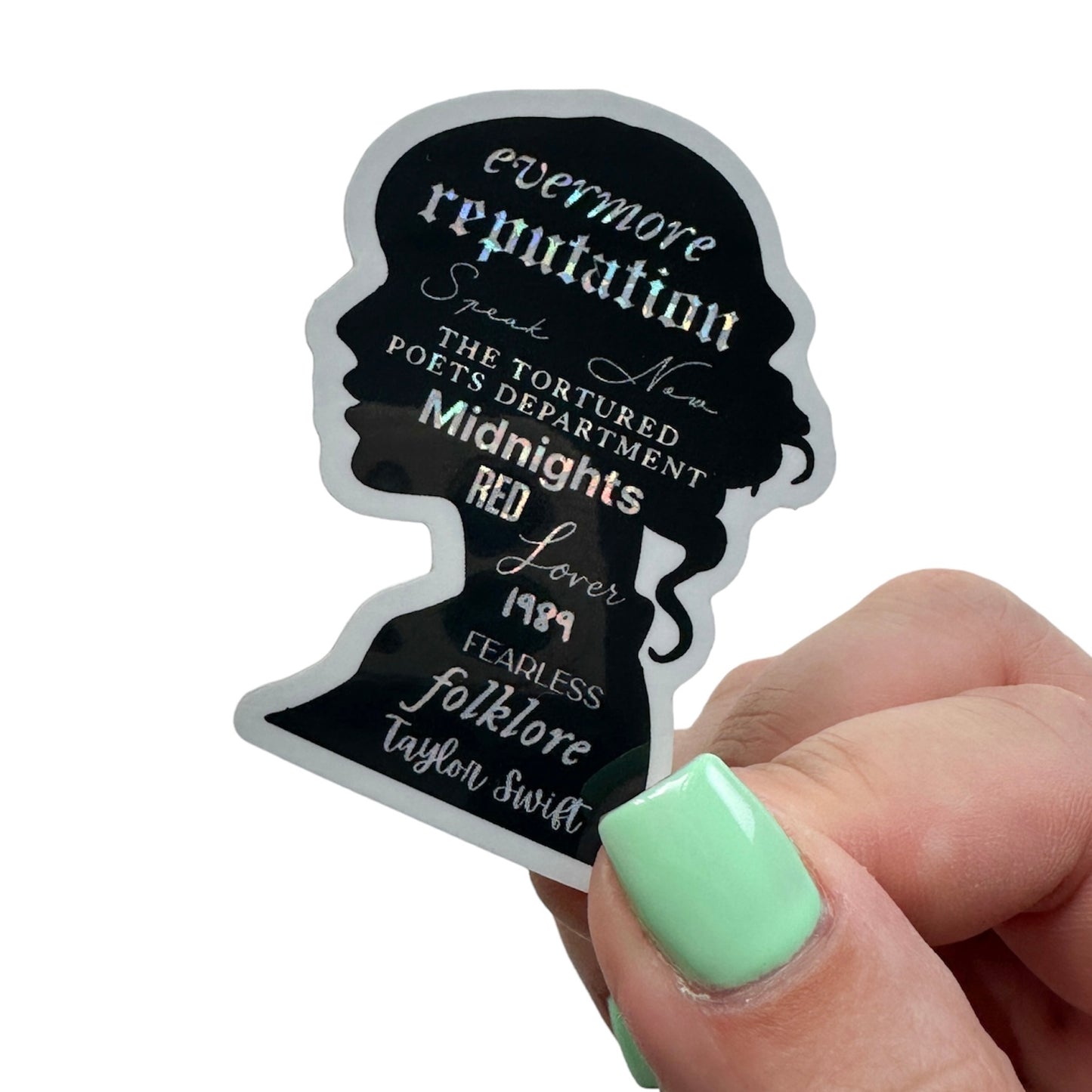 The Eras Silhouette Ta*lor Sw*ft Reading Bookish Vinyl Diecut Sticker