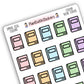 Book Cover Icon Stickers - Spring 2026 Colours