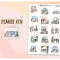 Pink Pastel Book Shop Store Front Stickers