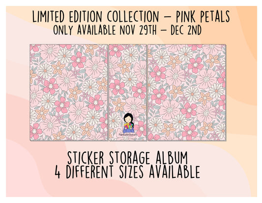 *LIMITED EDITION* Pink Petals Sticker Storage Album (MAX. OF 2 PER ORDER)