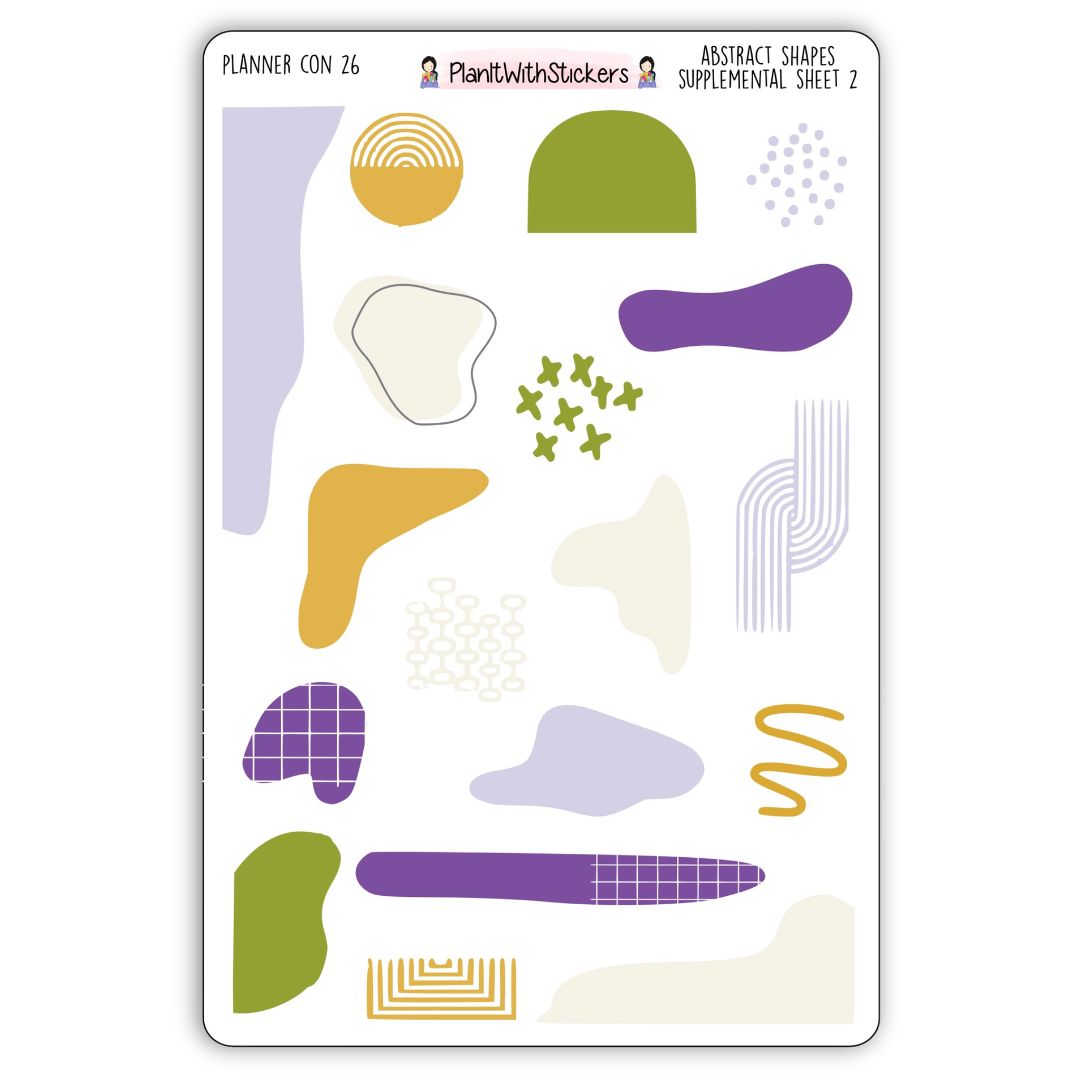 Abstract Shapes Sheet 2 flatlay
