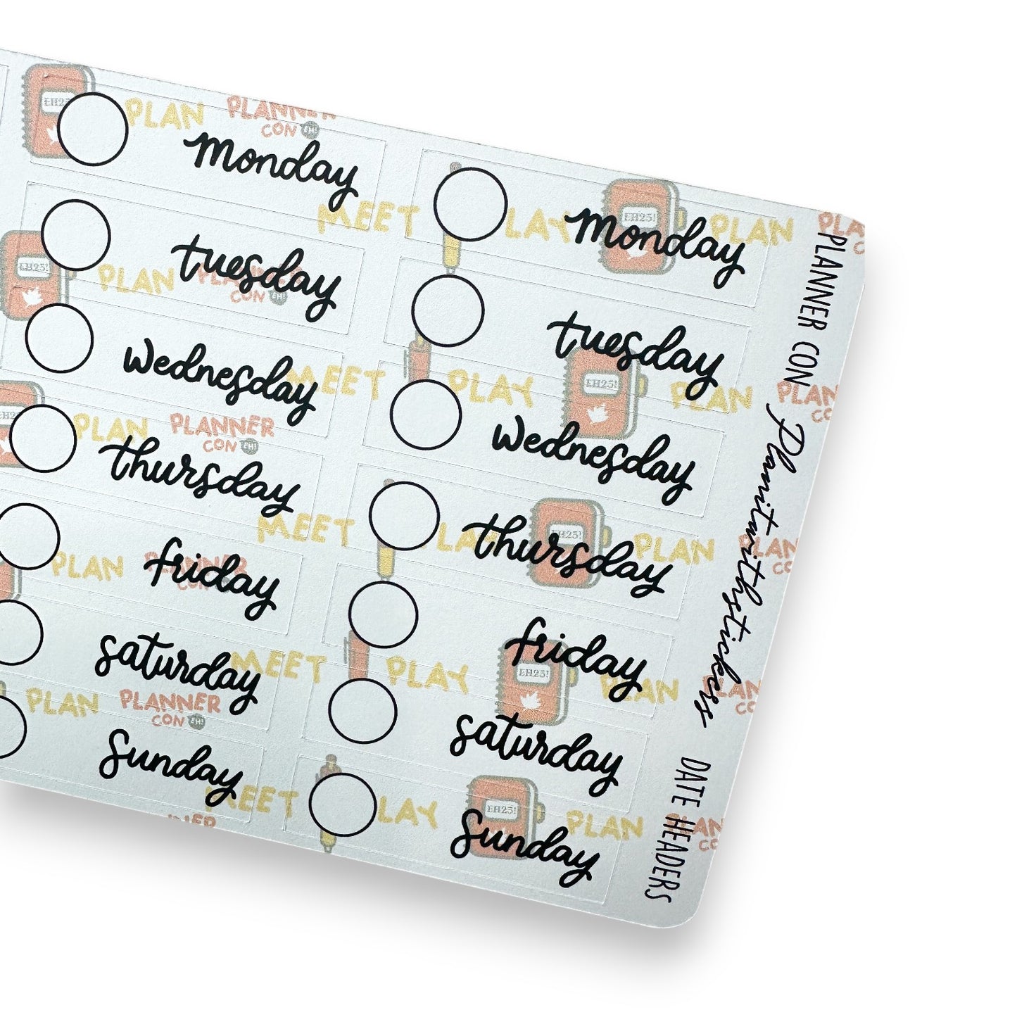 Planner Con, Eh! 2025 – Limited Edition Sticker Collection (Pre-Order)