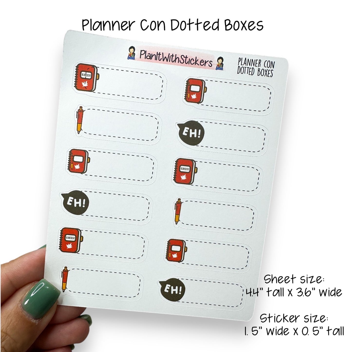 Planner Con, Eh! 2025 – Limited Edition Sticker Collection (Pre-Order)