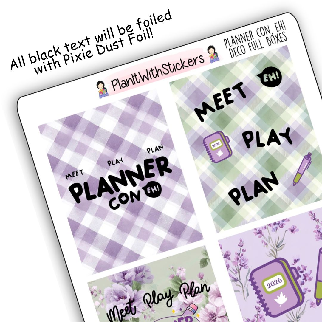 Planner Con, Eh! 2026 Deco Full Boxes